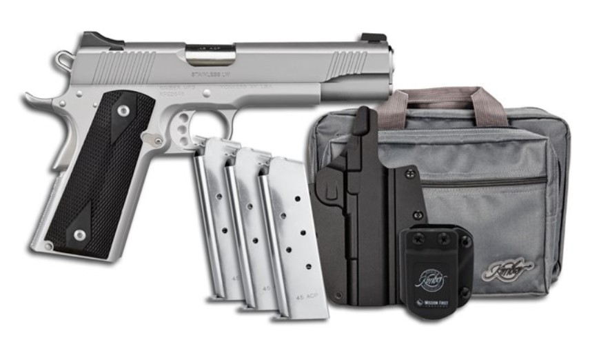 KIMBER STAINLESS LW CLUB BUNDLE 1911 .45 ACP 5.5IN BARREL 9RD 3700826 - Taurus Savings